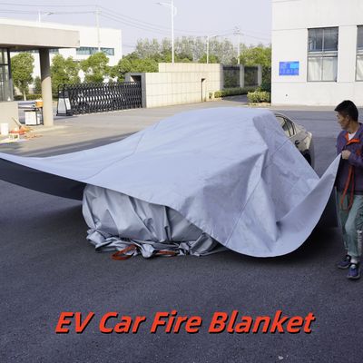EV Fire Blanket Gray 550℃ Thermal Resistance for Logistics