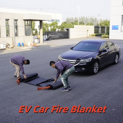 EV Car Fire Blanket Gray 550℃ Thermal Resistance