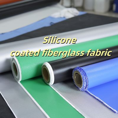 Silicone Coated Fiberglass Fabric 400 g/sqm -50C to 500C Fire Retardant