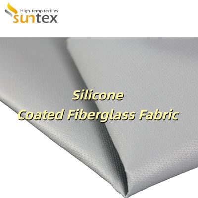 0.3 mm Thickness 400 g/sqm Weight Silicone Coated Fiberglass Fabric for Thermal Insulation and Fire Retardant Applications