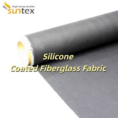 Fire Retardant Silicone Coated Fiberglass Fabric with Enhanced Durability and Double Sided Coating Alkali Free