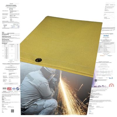 550°C Heat Resistant Acrylic Coated Fiberglass Welding Blanket Roll with Customizable Sizes
