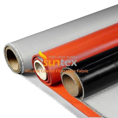 Weatherproof Water Repellent Silicone Coated Fiberglass Fabric with 50 m / 100 m Roll Length