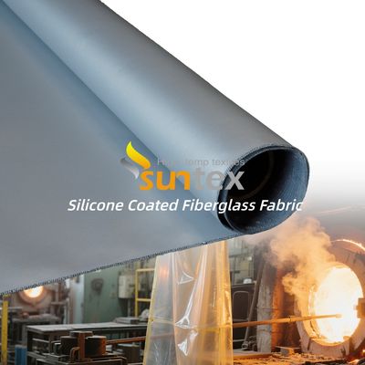 Heat Insulation Fireproof Silicone Coated Fiberglass Fabric for High Temperature Protection
