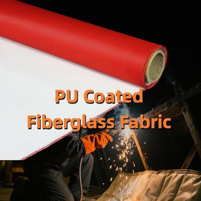 Ultimate Heat Protection PU Coated Fiberglass Fabric Withstands 1800°C M0 Approvals and 1m to 1.55m Width