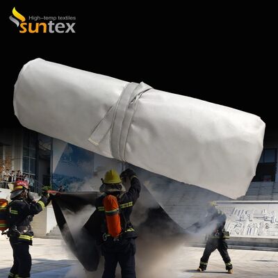 ऑक्सीजन की कमी के लिए अग्नि नियंत्रण के लिए 550°C/1000°C थर्मल प्रतिरोध के साथ लौ प्रतिरोधी EV कार फायर कंबल