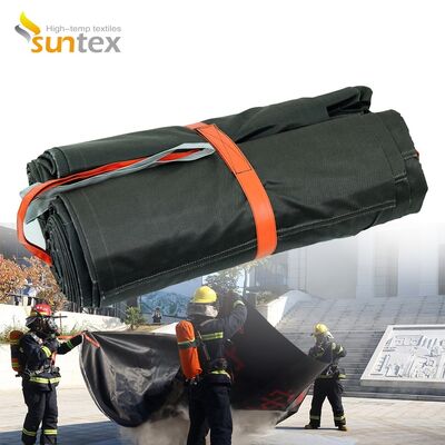 Gray EV Car Fire Blanket with 550℃/1000℃ Thermal Resistance for Oxygen Deprivation in Lithium Battery Fires