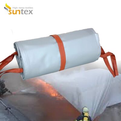 Heat Resistant EV Car Fire Blanket with 550℃/1000℃ Thermal Resistance for Oxygen Deprivation Fire Control