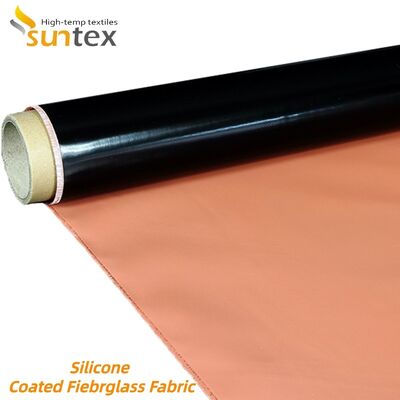 Industrial Grade Silicone Coated Fiberglass Fabric with 850g/m2 Weight Offering Fireproof and Chemical Corrosion Resistance
