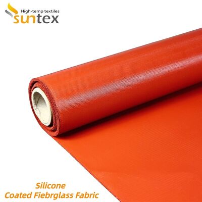 Fireproof Silicone Coated Fiberglass Fabric with Chemical Corrosion Resistance and High Temperature Stability for Industrial Use