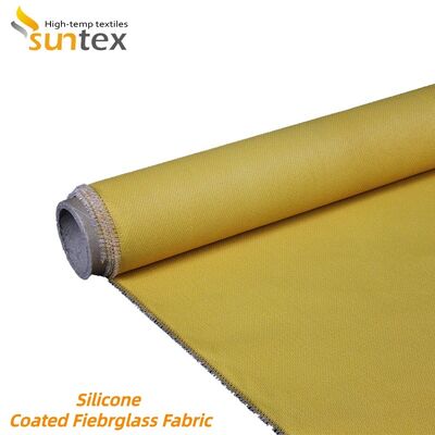 Fireproof Silicone Coated Fiberglass Fabric with Chemical Corrosion Resistance and High Temperature Stability for Industrial Use