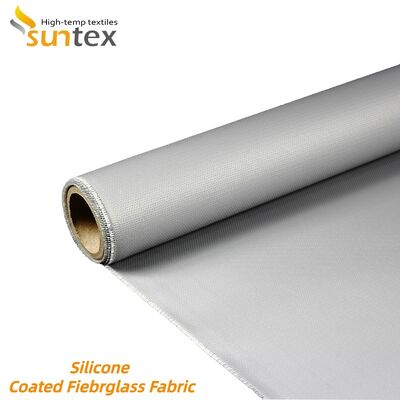 Fireproof Waterproof Silicone Coated Fiberglass Fabric 850g/m2 High Silica Fiberglass Cloth for Harsh Environments