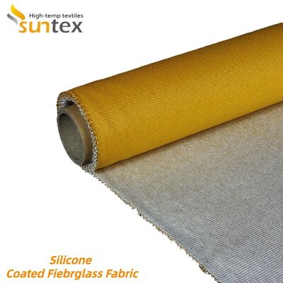Fireproof High Temperature Resistance (-70~260℃) Waterproof Silicone Coated Fiberglass Fabric High Silica Fiberglass Cloth
