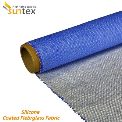 Weather Resistant Fireproof Silicone Coated Fiberglass Fabric - 850g/m2 High Silica Fiberglass Cloth for Outdoor & Chemical Environments