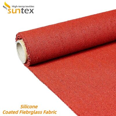 High-Temperature Resistant Fireproof Silicone Coated Fiberglass Fabric 850g/m2 for Heat Insulation