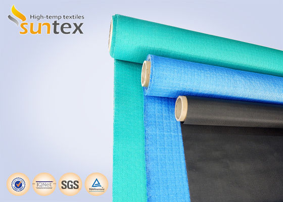 Fireproof Acrylic Coated Fiberglass Fabric with 550 Degree C Temperature Resistance for Welding Blankets