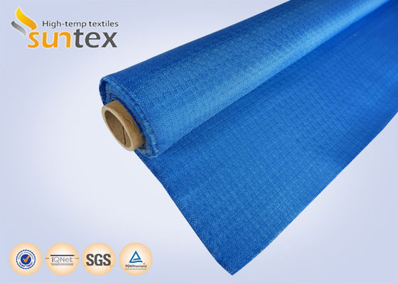 Red Color Acrylic Coated Fire Resistant Fiberglass Fabric With 550 Degree C Temperature Resistance And Easy To Sew And Cut