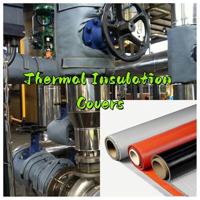 EN-13501 प्रमाणित फायर कर्टेन फैब्रिक जिसमें 550°C तापमान प्रतिरोध और आग और धुएं से सुरक्षा के लिए 0.6mm मोटाई है