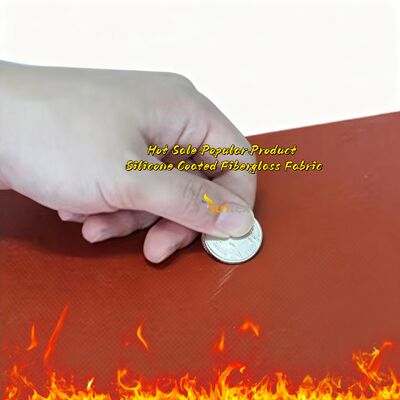 अग्निरोधक उच्च तापमान प्रतिरोध (-70~260°C) जलरोधक सिलिकॉन लेपित शीसे रेशा कपड़े उच्च सिलिका शीसे रेशा कपड़े