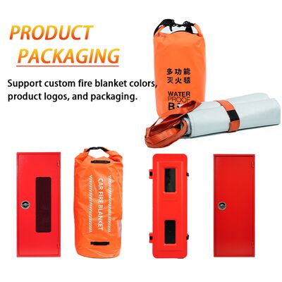 अग्नि सुरक्षा के लिए 550°C/1000°C ताप प्रतिरोध और ऑक्सीजन की कमी के साथ लौ retardant EV कार अग्नि कंबल