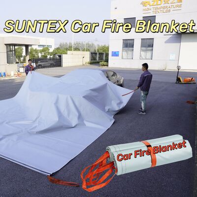 ऑक्सीजन की कमी के लिए 550°C/1000°C थर्मल प्रतिरोध के साथ लौ प्रतिरोधी EV कार फायर कंबल