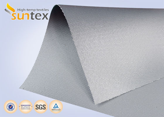 Flame Retardant Silicone Coated Fiberglass Fabric with Temperature Resistance -50C to 500C and Weight 400 g/sqm