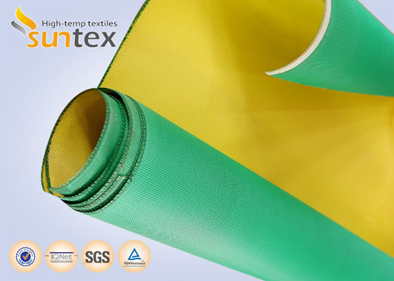 Water & Oil Resistant PU Coated Fiberglass Cloth, Fire Resistant for Fire and Smoke Curtains