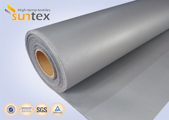 Flame Retardant Silicone Coated Fiberglass Fabric with Temperature Resistance -50C to 500C and Weight 400 g/sqm