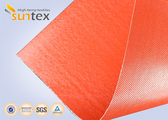 Heat Resistance Silicone Coated Fiberglass Fabric with Temperature Resistance -50°C to 500°C, 400 g/sqm Weight, and 0.3 mm Thickness