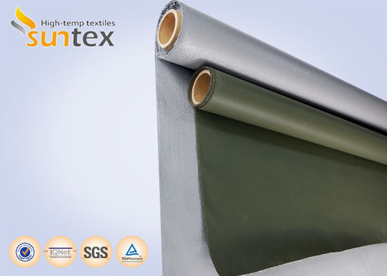 सिलिकॉन लेपित ग्रे फाइबरग्लास कपड़े ️ इन्सुलेशन जैकेट बाहरी सामग्री