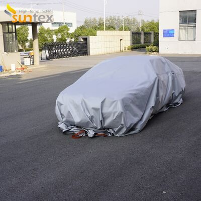 ईवी कार अग्नि सुरक्षा के लिए ऑक्सीजन की कमी के साथ ग्रे रंग 550°C/1000°C थर्मल रेसिस्टेंस फायर कंबल