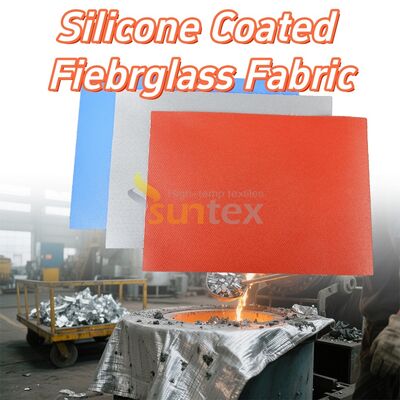 High Temperature Resistant Fireproof Anti-tear Silicone Coated Fiberglass Fabric for Industrial Applications