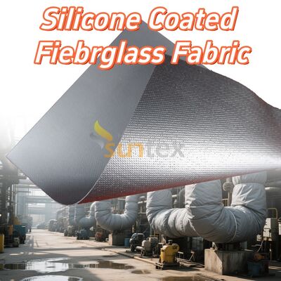 Fireproof High Temperature Resistant Anti-tear Silicone Coated Fiberglass Fabric for Industrial Applications