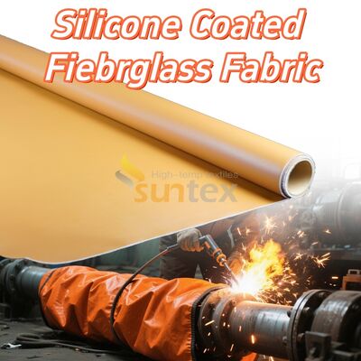 Waterproof and Fireproof Silicone Coated Fiberglass Fabric with High Temperature Resistance for Industrial Applications