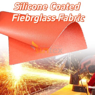 Waterproof and Fireproof Silicone Coated Fiberglass Fabric with High Temperature Resistance for Industrial Applications