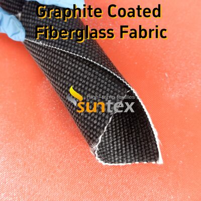 High Temperature Resistant Graphite Coated Fiberglass Fabric with 750℃ Coating and 550℃ Base for Welding Blankets