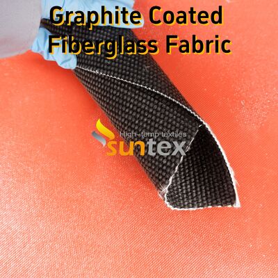 Black Graphite Coated High Temperature Fiberglass Cloth with 750℃ Resistance and Abrasion Properties for Fire Control