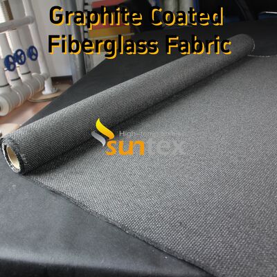 Graphite Coated Fiberglass Fabric with 750℃ Temperature Resistance Excellent Fire Resistance and Abrasion Resistant Properties