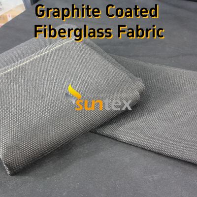 Graphite Coated High Temperature Fiberglass Fabric with 750℃ Coating and 550℃ Fabric Resistance 28.82oz/sqy