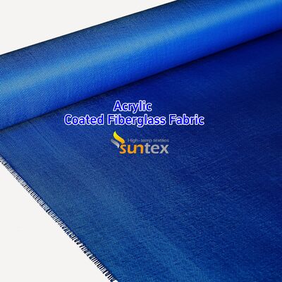 550 Degree C Fire Resistant Fiberglass Fabric with Acrylic Coating for Easy Sewing and Cutting