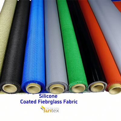 इलेक्ट्रिक वाहनों के लिए उच्च तापमान प्रतिरोधी अग्निरोधक सिलिकॉन लेपित फाइबरग्लास फैब्रिक एंटी-टियर फायर ब्लैंकेट