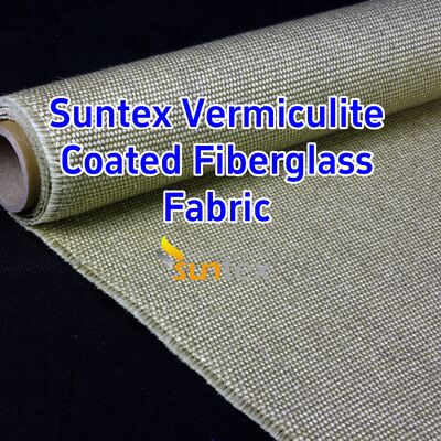750℃ Temperature Resistance Vermiculite Coated Fiberglass Fabric with 1070gsm Heavy Weight and Excellent Abrasion Resistance
