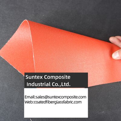 Good Chemical Resistance Fireproof High Temperature Resistant Silicone Coated Fiberglass Fabric for Industrial Use
