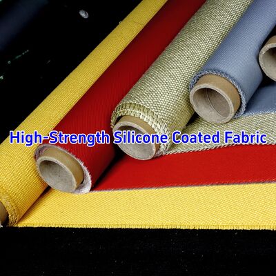 Multiple Colors Customized Smoke Blocking Fireproof Silicone Coated Fiberglass Fabric for Heat Resistant Insulation