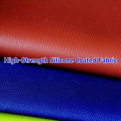 590 g/sqm 0.45 mm Thickness Silicone Coated Fiberglass Fabric for Thermal Insulation and Fire Barrier from -50℃ to 550℃