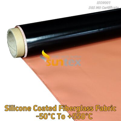 Heat Insulation and Fireproof Waterproof Material Silicone Coated Fiberglass Fabric
