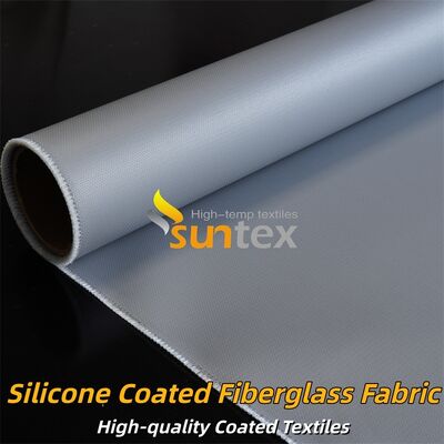 Fire Retardant Silicone Coated Fiberglass Fabric with Temperature Resistance -50°C to 500°C and Alkali Free Properties