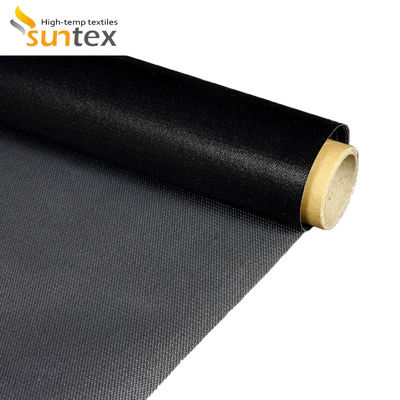 High Strength PTFE Coated Fiberglass Fabric with 550℃ Temperature Resistance and Silver Grey Color for Fire Control Systems